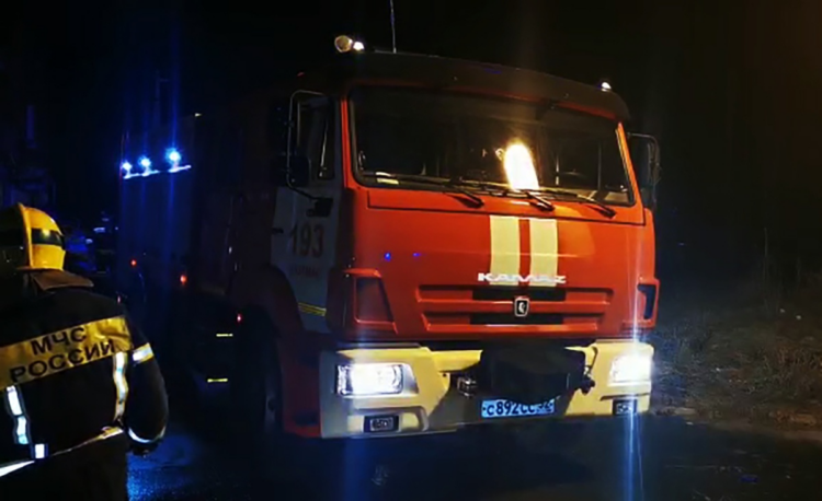 The building of the Lebedev Institute is on fire in Moscow